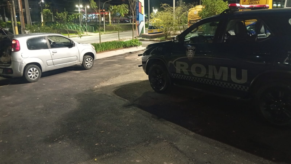 ROMU da GCM de Ribeirão Pires prende quatro suspeitos por furto qualificado de equipamentos de telefonia no bairro Roncon.