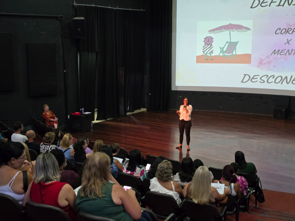 Rede municipal de Ribeirão Pires promove encontro Reconecta com foco em saúde mental, ansiedade e gestão escolar.
