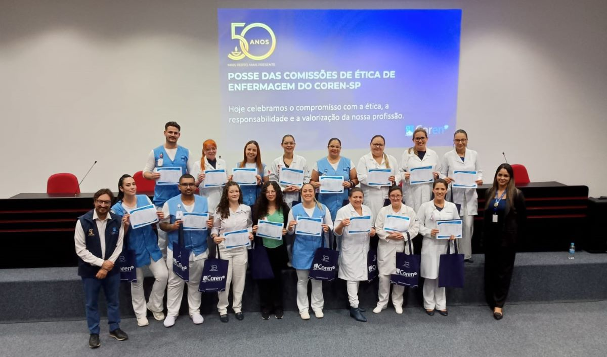 Hospital de Clínicas de São Bernardo empossa Comissão de Ética de Enfermagem com apoio do Coren-SP