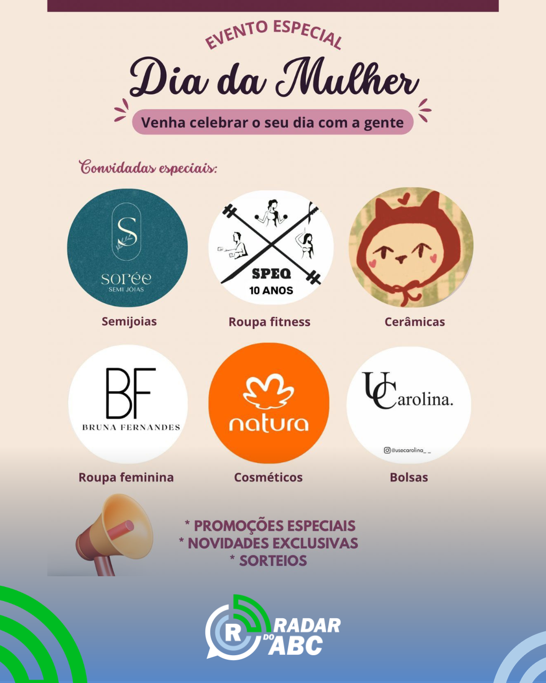Evento de Dia da Mulher reúne empreendedoras e fortalece o comércio feminino na cidade de Ribeirão Pires