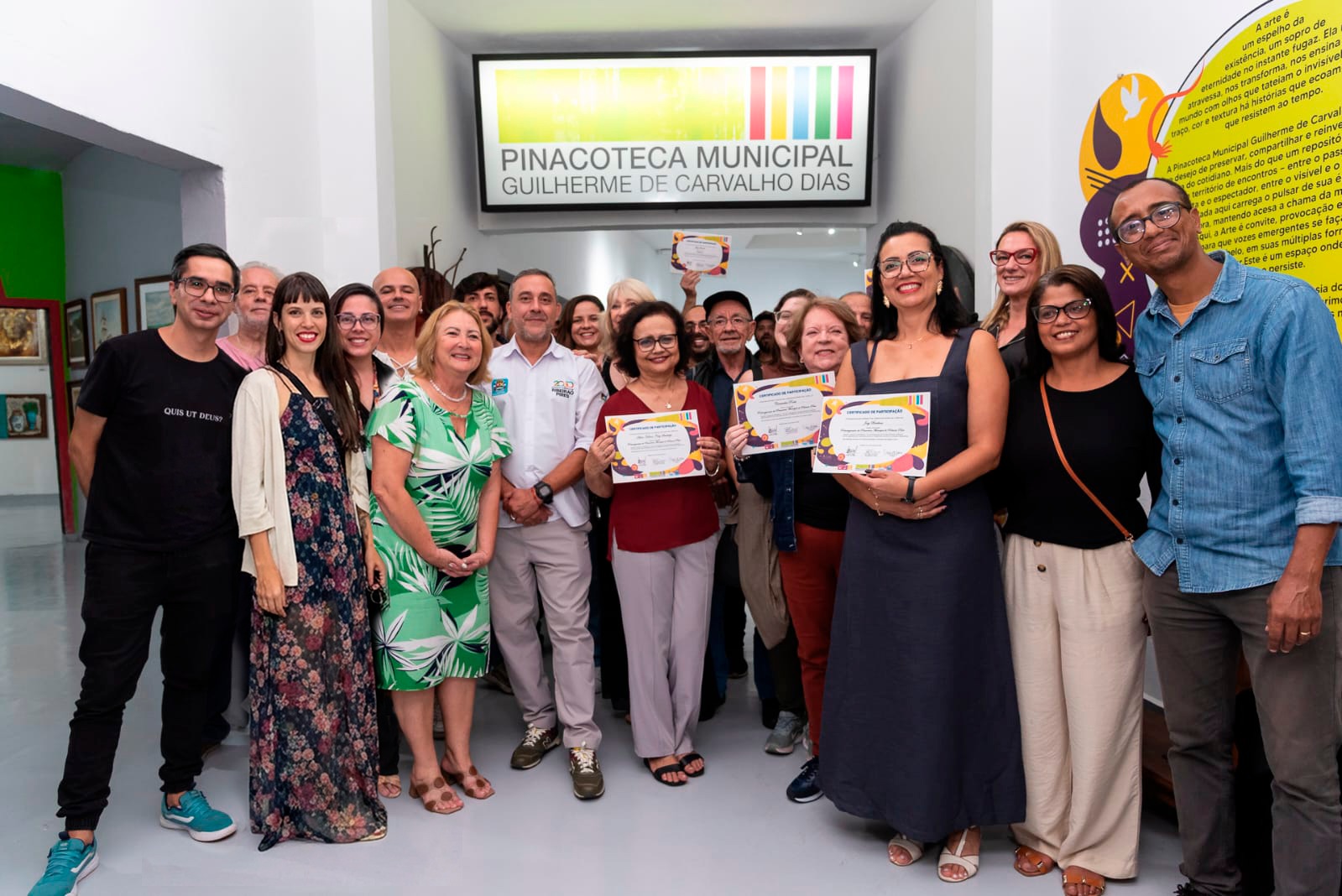 Pinacoteca “Guilherme de Carvalho Dias” celebra 1 ano de reinauguração com homenagem a artistas locais