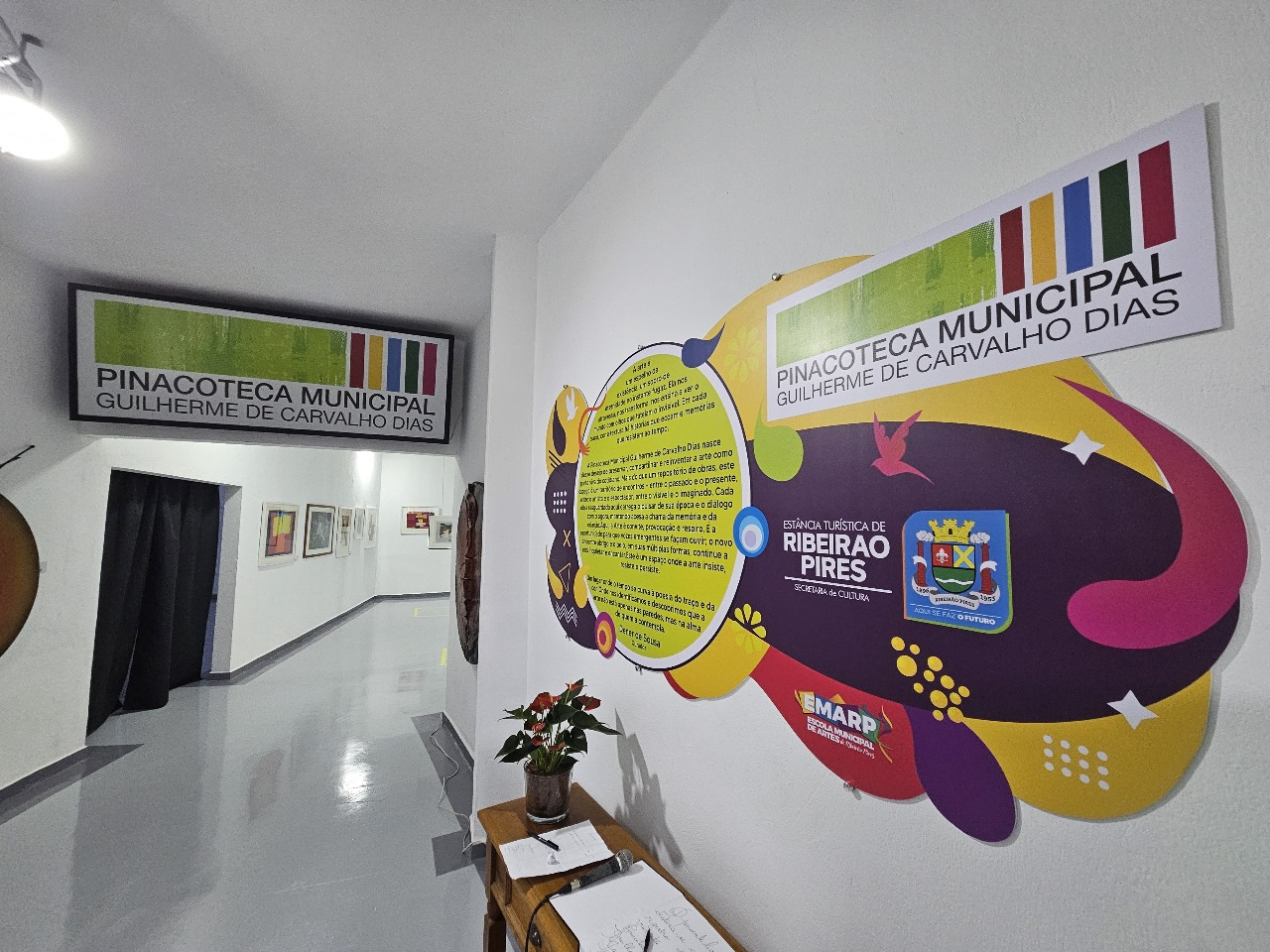 Homenagem a artistas marca celebração do 1º ano da Pinacoteca de Ribeirão Pires