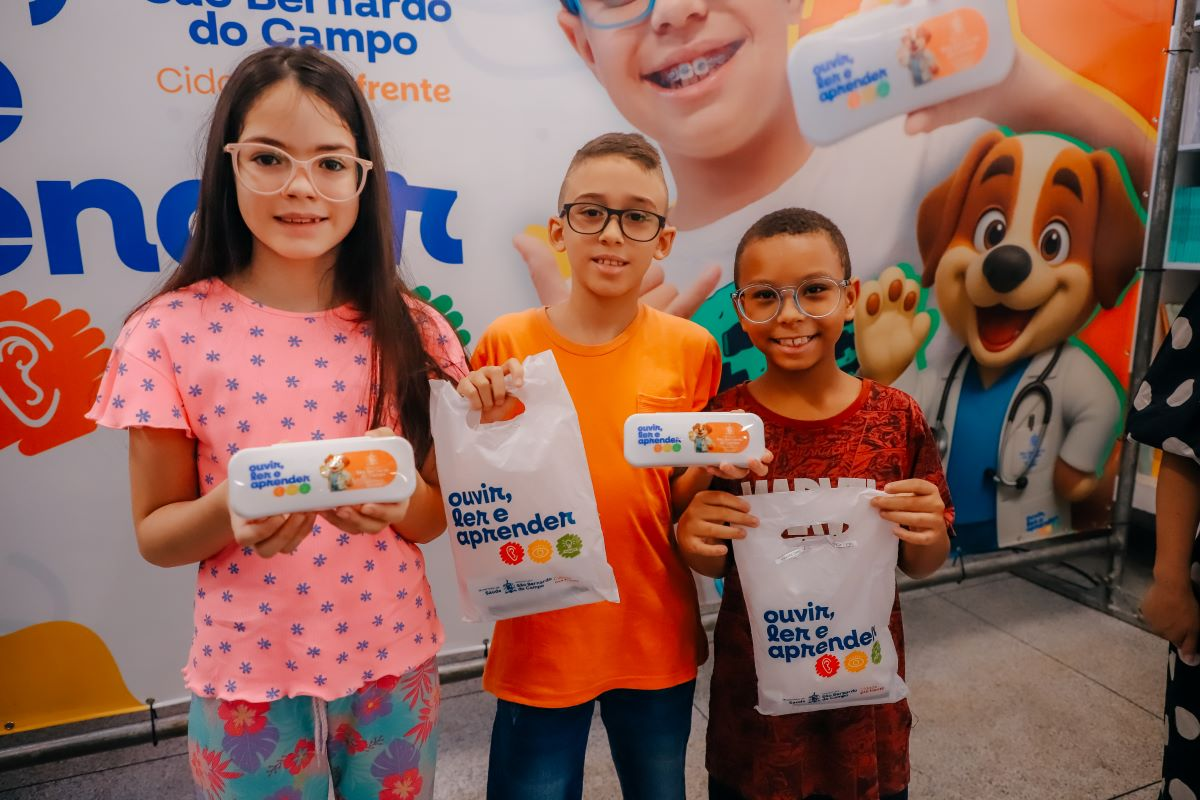 Programa Ouvir, Ler e Aprender entrega mais 533 óculos em São Bernardo e ultrapassa marca de 8.000 estudantes beneficiados