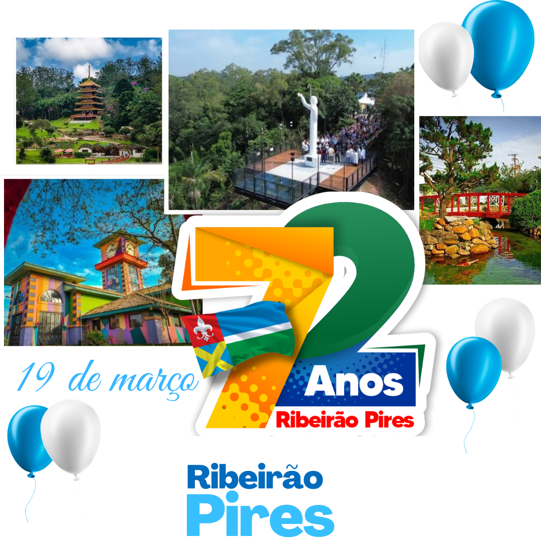 Ribeirão Pires celebra no próximo dia 19 de março 72 anos de emancipação político-administrativa