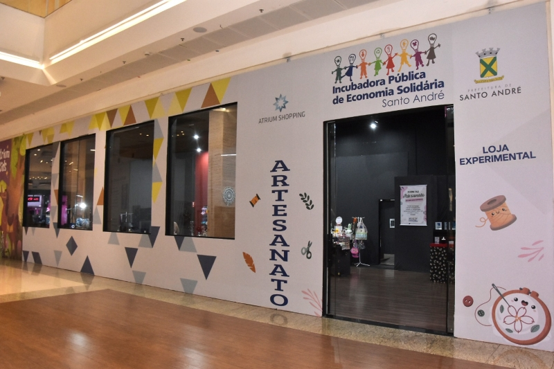 Incubadora de Economia Solidária de Santo André reabre loja no Atrium Shopping