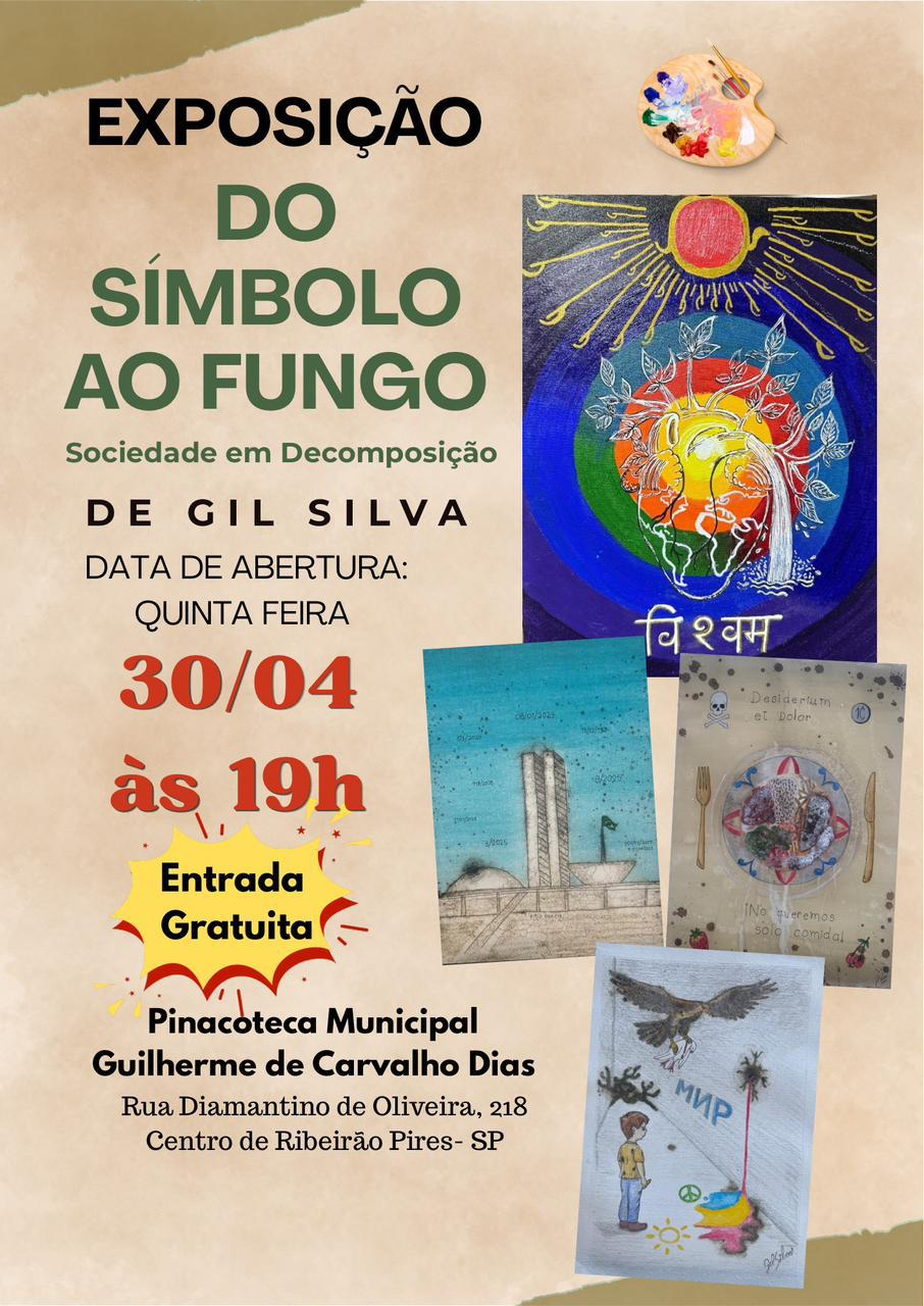 Exposição de Gil Silva propõe reflexão sobre a condição humana em Ribeirão Pires
