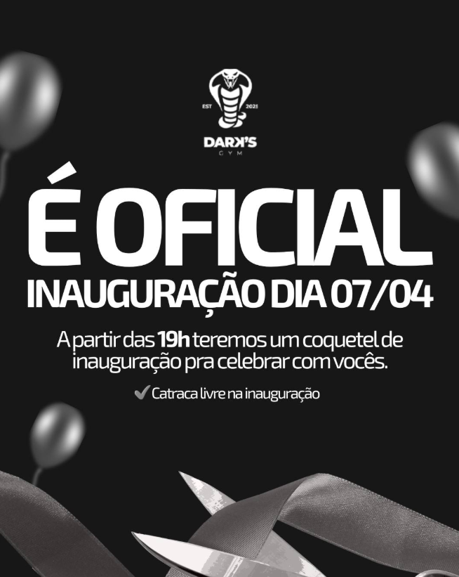 Inauguração Academia Dark´s Gym