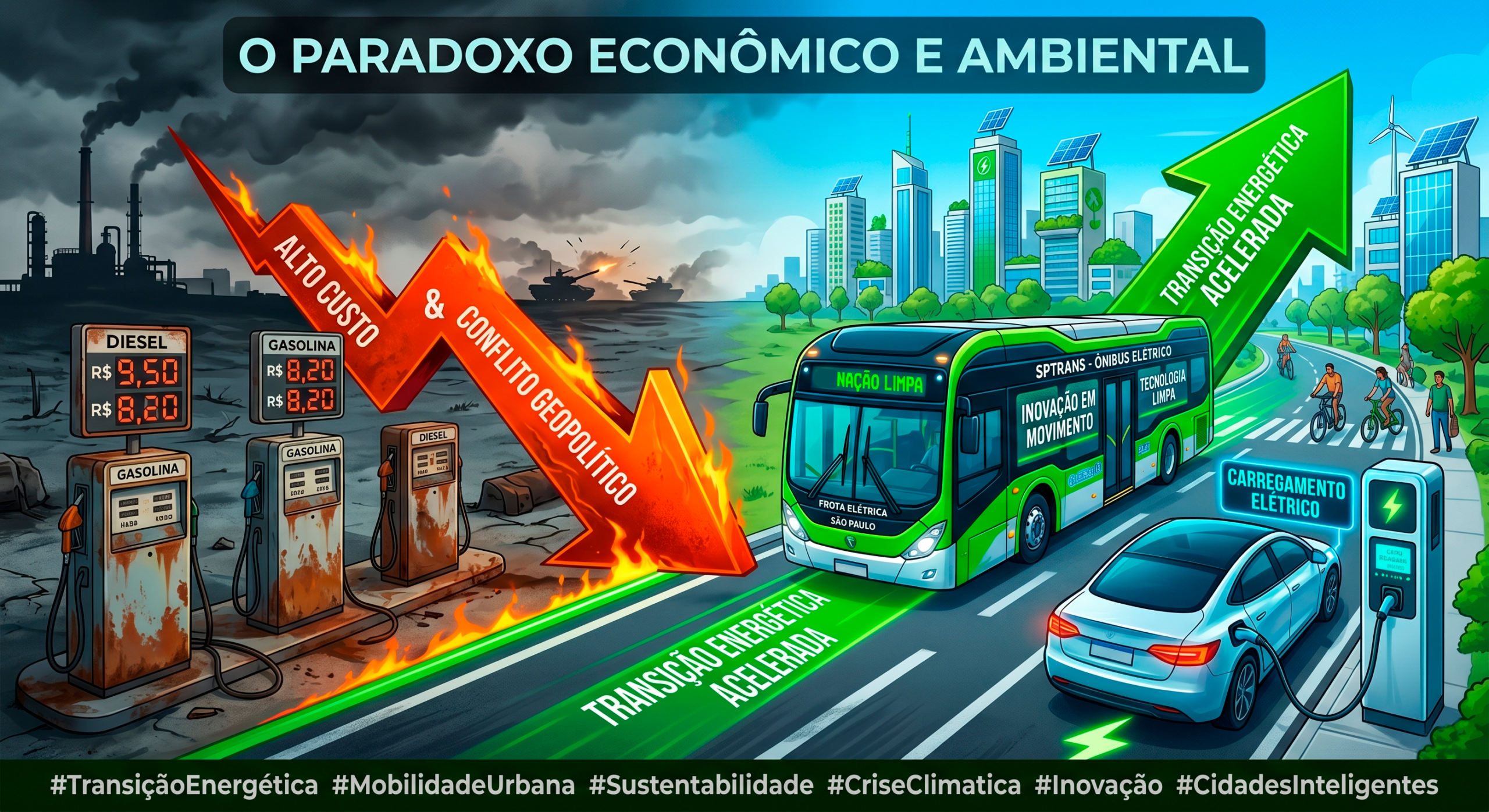 A Guerra no Oriente Médio e a Crise Climática o que uma coisa tem a ver com outra???