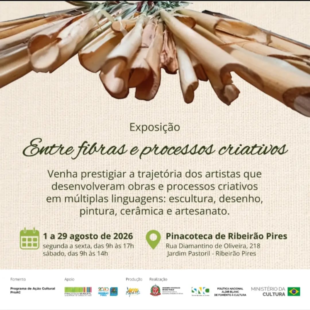 Arte e sustentabilidade ganham destaque em nova exposição na Pinacoteca de Ribeirão Pires